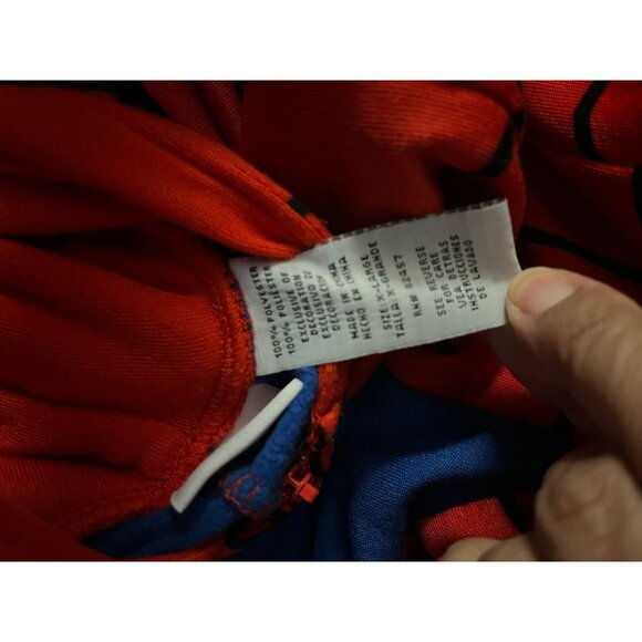 Marvel Spider-man Costume Hooded Onesie cosplat Adult Costume Sz XL - Picture 6 of 8